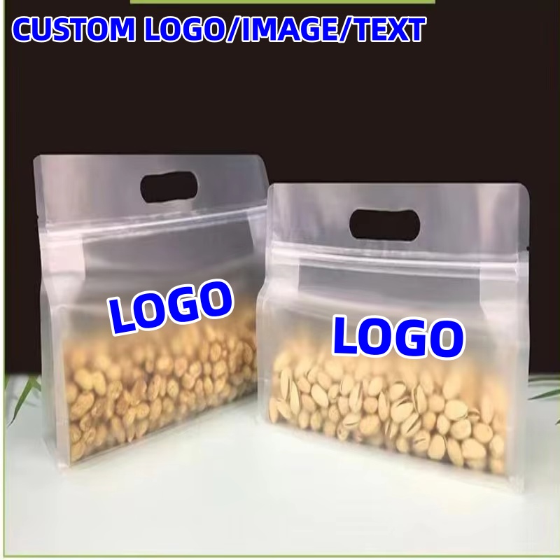 Food Snacks For School - 50PCS Frosted 3D Stand Up Ziplock
