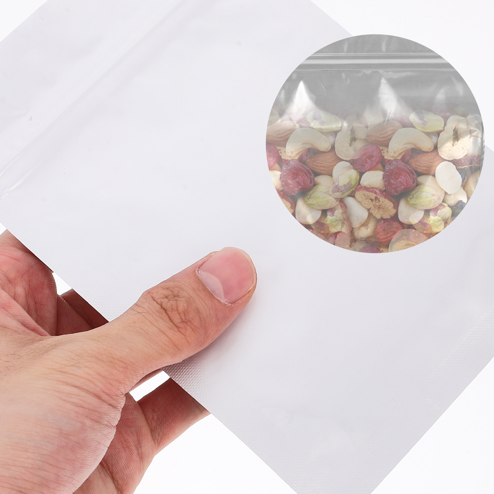 Food Snacks Packaging - 50Pcs Airtight Resealable Bags Food Storage