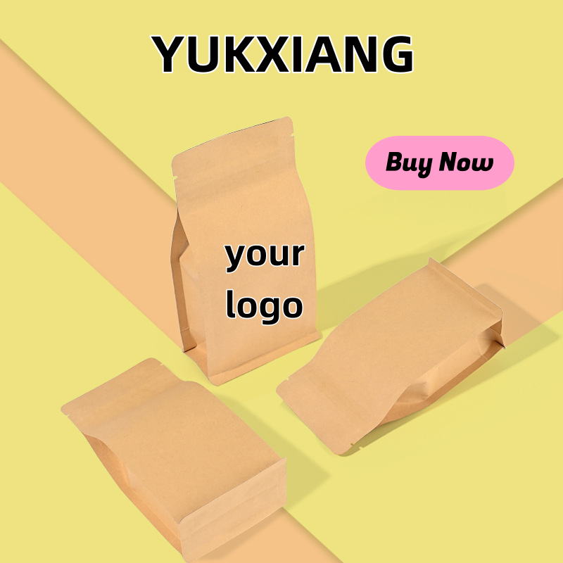 Logo Food Snack - Custom Logo Kraft Paper Aluminum Foil