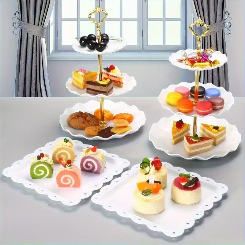 Food Snacks For Baby Shower - 1/3/4/5PCS Decorative Food Trays Set -