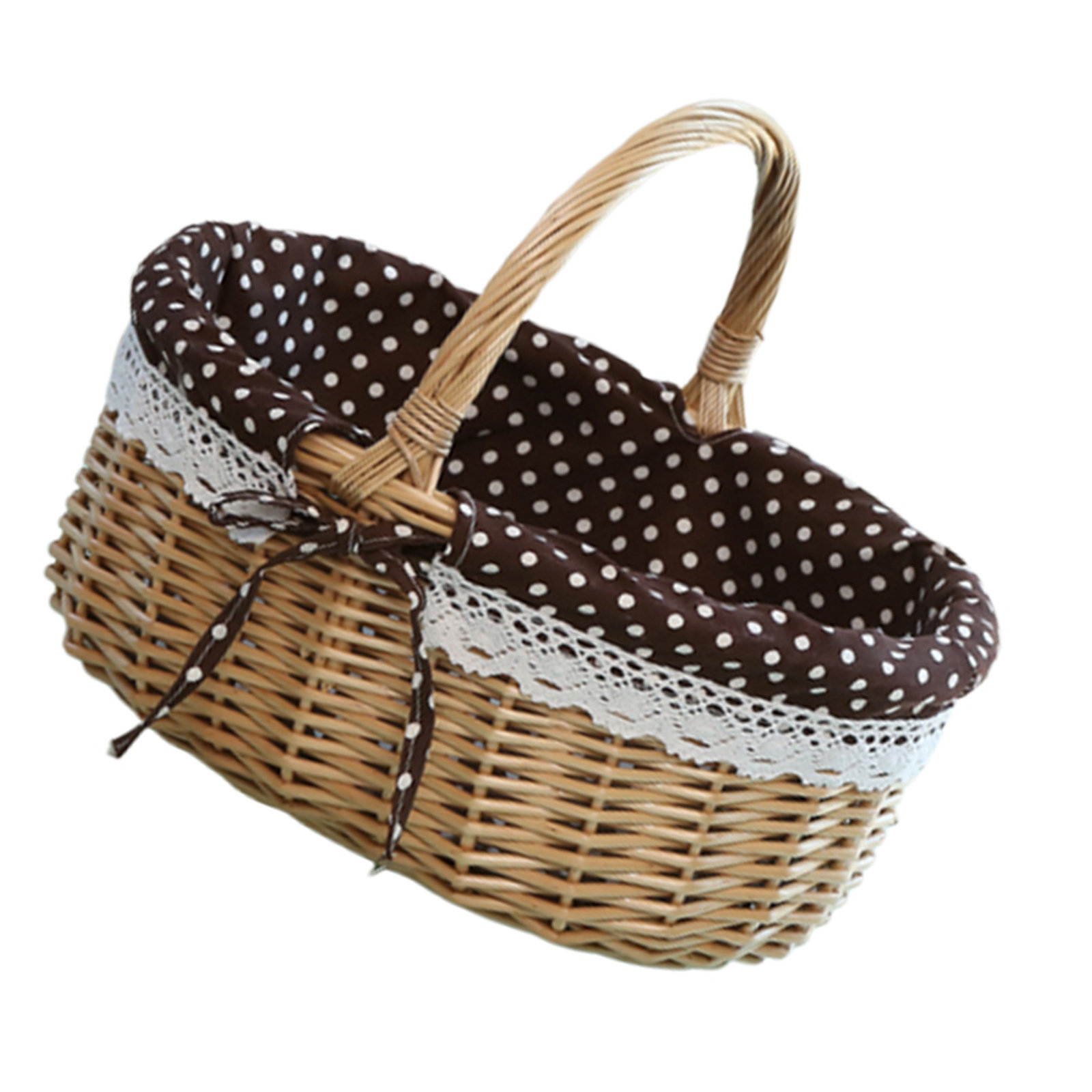 Snacks Food Gift Baskets - Stylish Handmade Wicker Fruit Basket Food