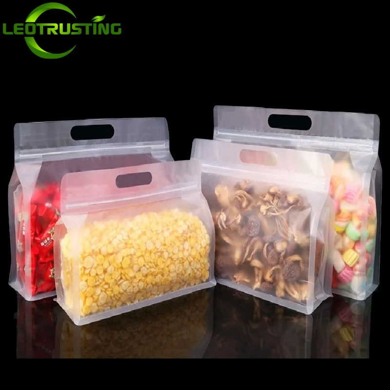 50PCS Frosted 3D Stand Up Zipl - Food Snacks For School recension och pris