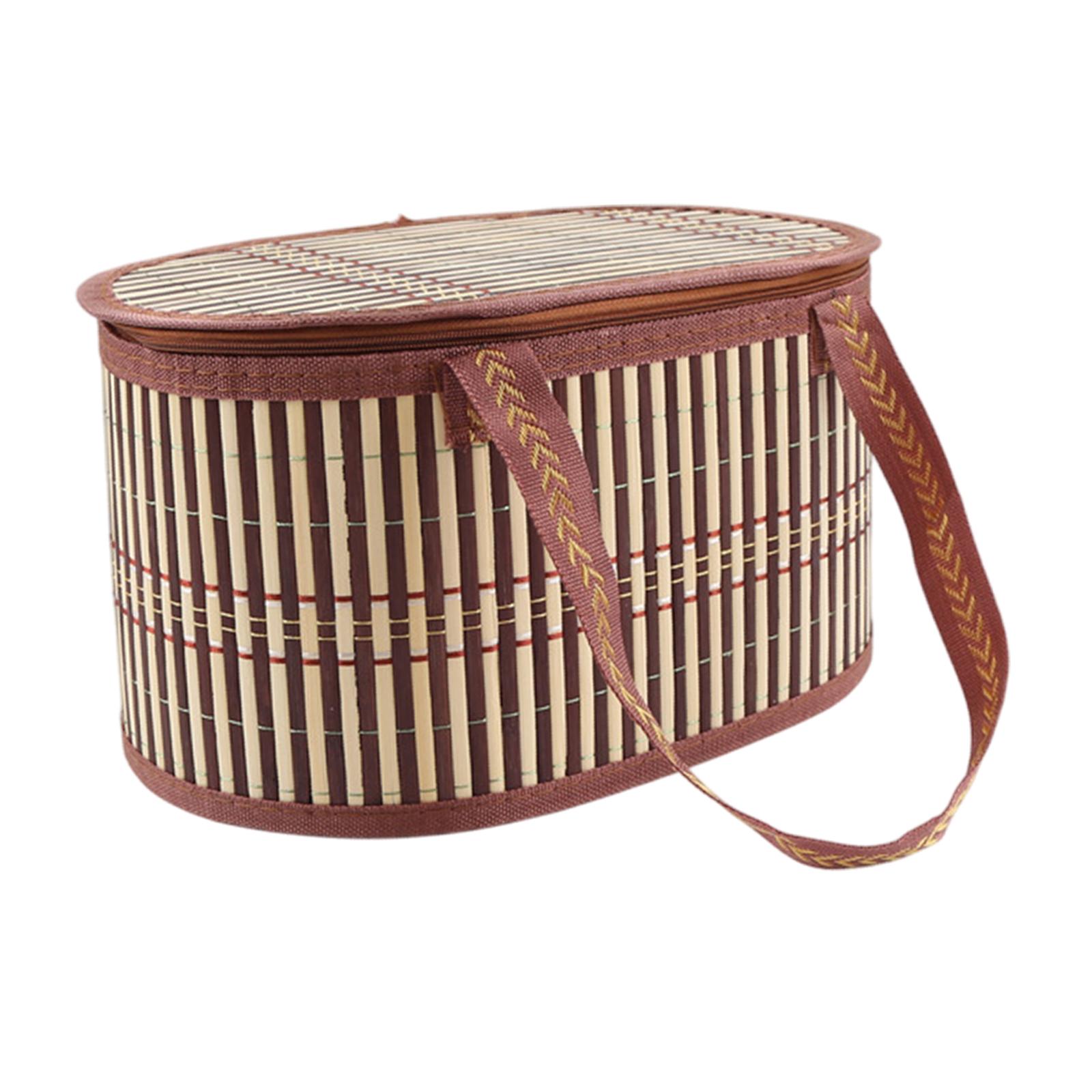 Bamboo Basket Foldable Food Co - Snacks Food Gift Baskets recension och pris