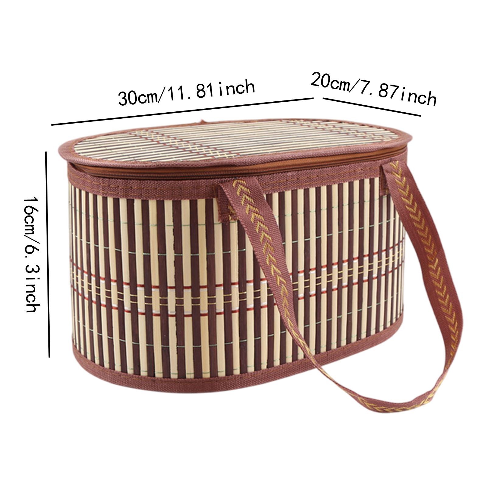 Bamboo Basket Foldable Food Co - Snacks Food Gift Baskets recension och pris