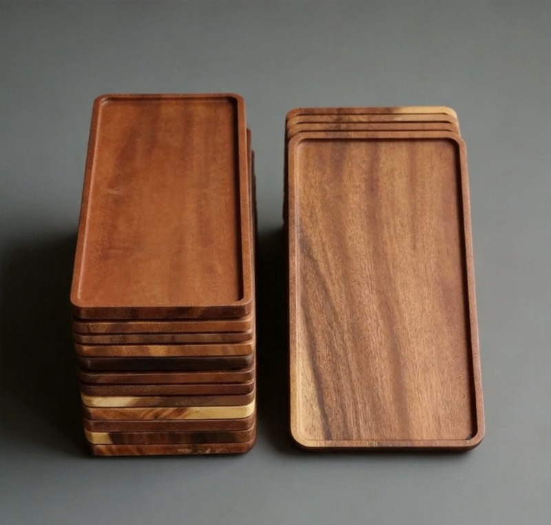 Natural Wooden Rectangular Ser - Food Snacks Wholesale recension och pris