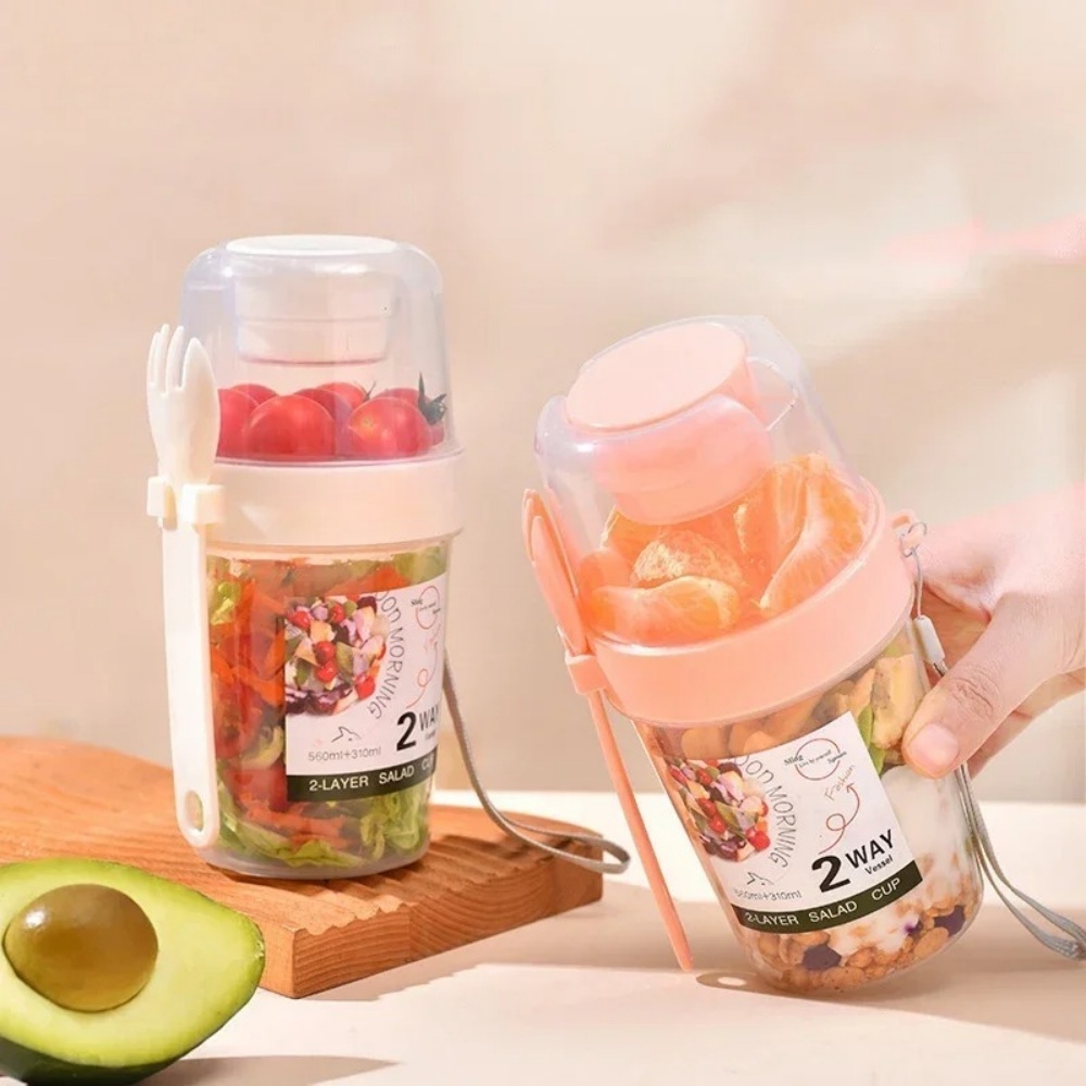 Portable Salad Cup Breakfast C - Food Snacks Wholesale recension och pris