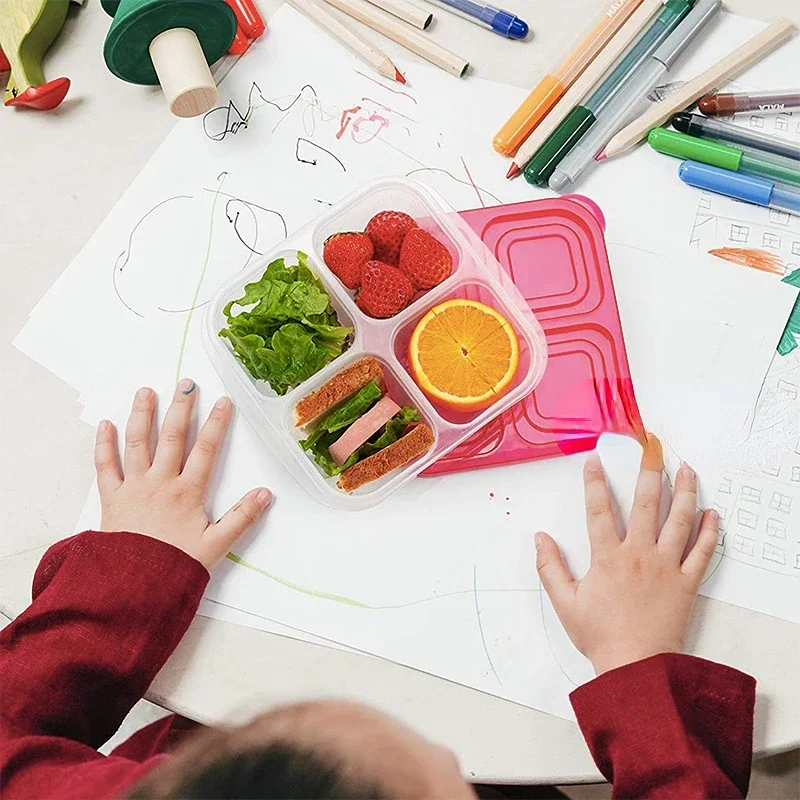 Plastic Bento Snack Box Reusab - Food Snacks For School recension och pris