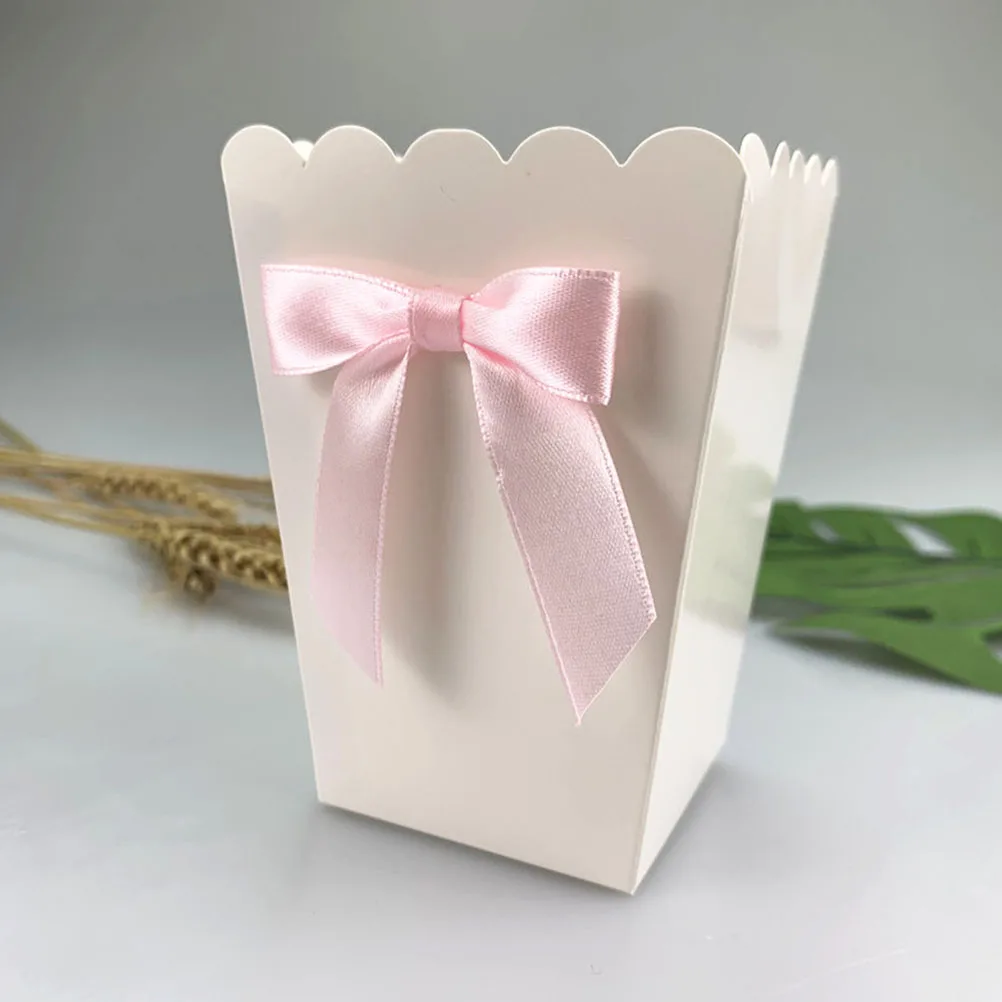 12pcs Pink Bow Popcorn Box Par - Food Snacks For Baby Shower recension och pris