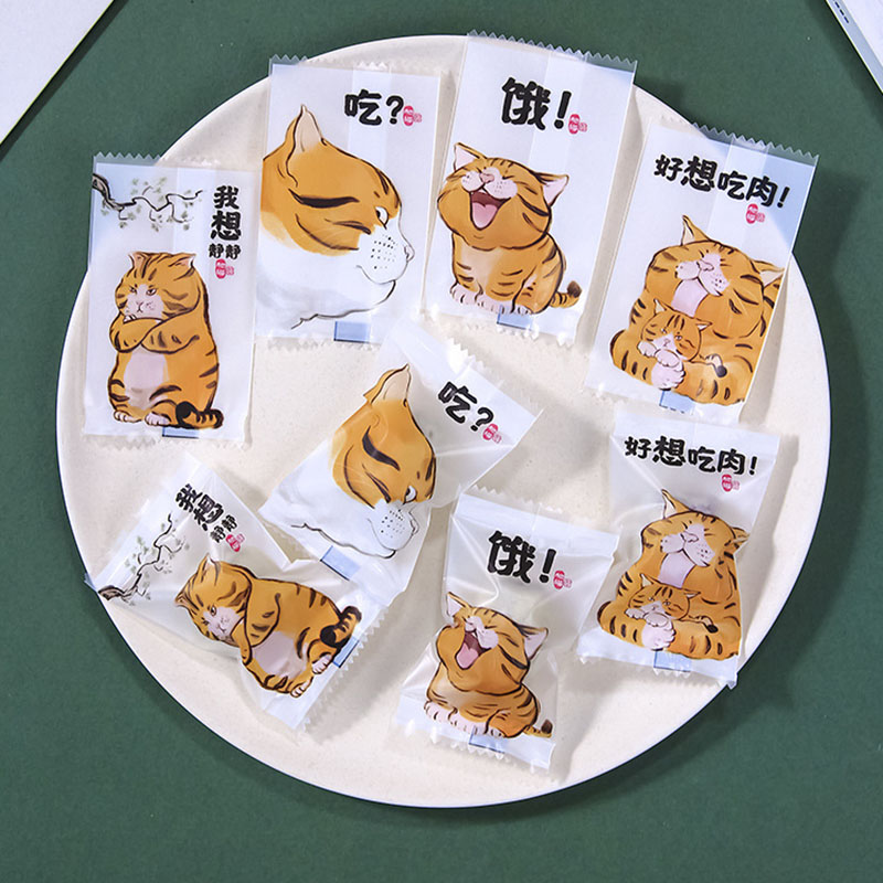 AQ 100pcs/lot Cartoon Cute Cat - Food Snacks For Baby Shower recension och pris