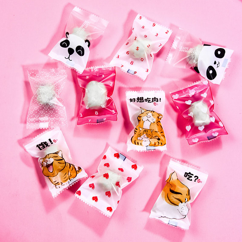 AQ 100pcs/lot Cartoon Cute Cat - Food Snacks For Baby Shower recension och pris