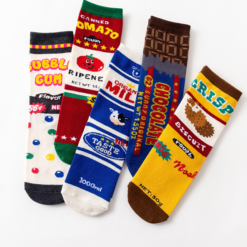 1 Pair Fashion Women Sock Funn - Food In Japanese Snacks recension och pris