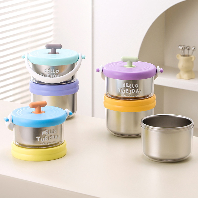 Double Layer Lunch Box 304 Sta - Food Snacks For School recension och pris