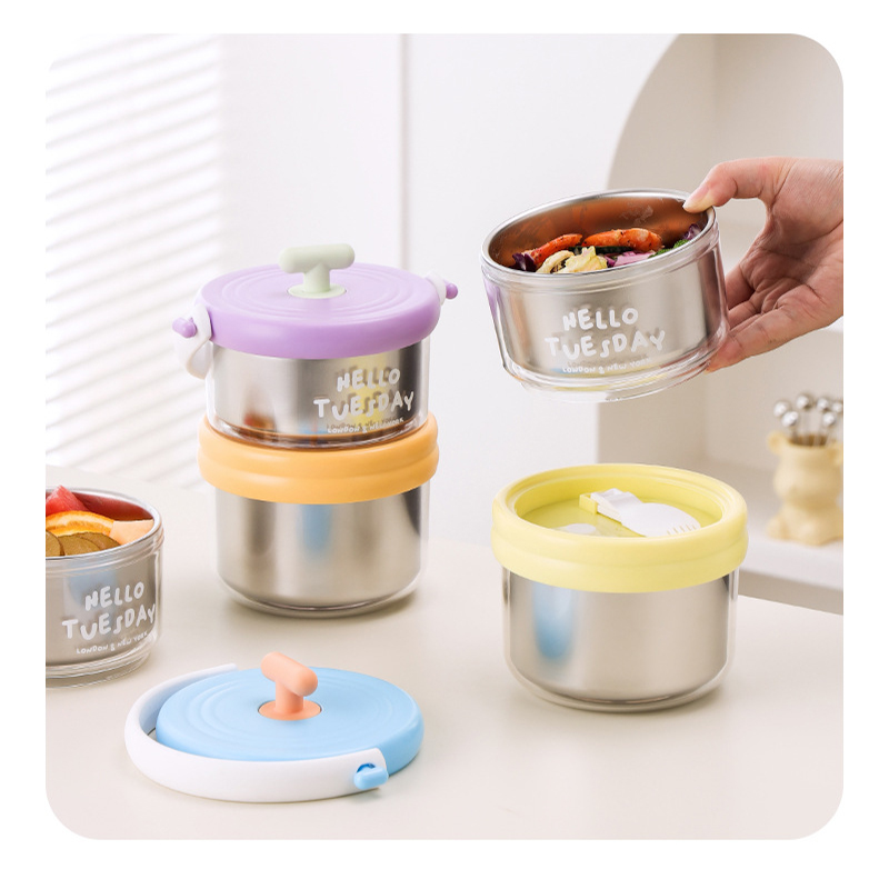 Double Layer Lunch Box 304 Sta - Food Snacks For School recension och pris