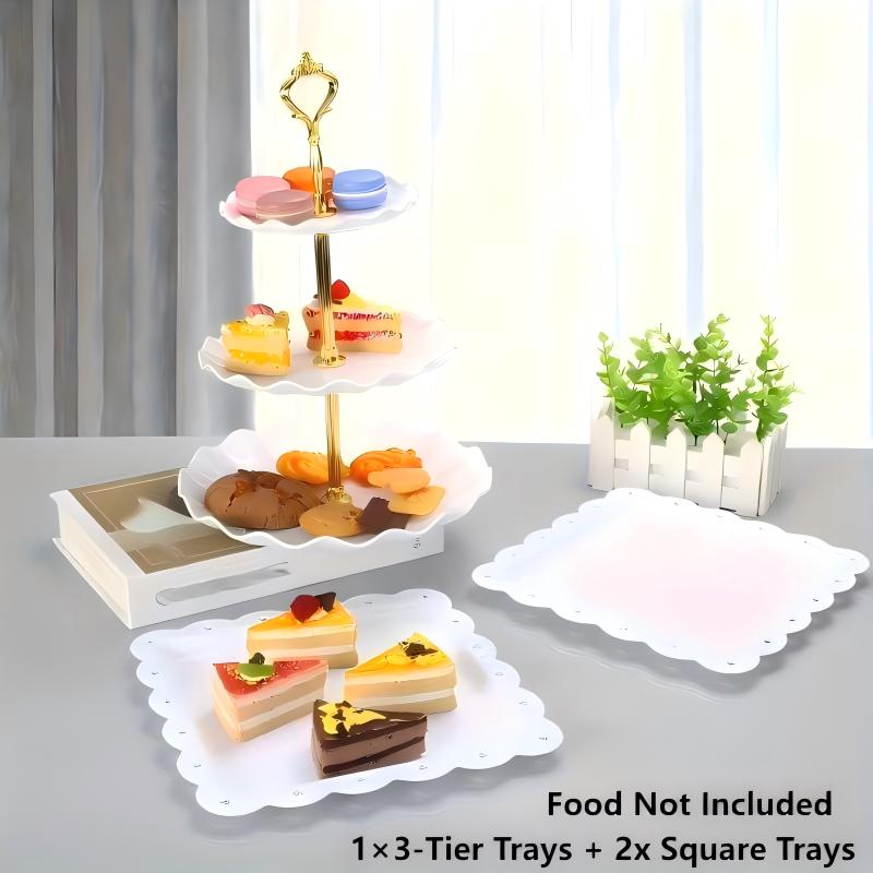 1/3/4/5PCS Decorative Food Tra - Food Snacks For Baby Shower recension och pris