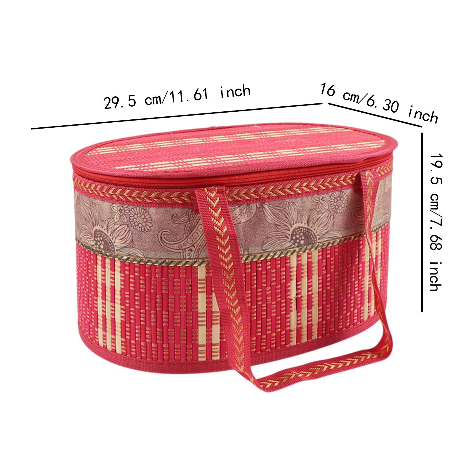 Folding Bamboo Basket Food Sto - Snacks Food Gift Baskets recension och pris