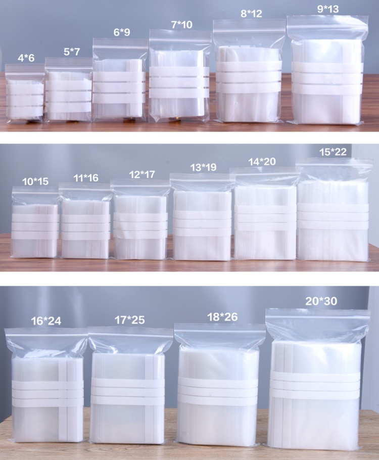 200PCS PE Clear Plastic Writin - Food Snacks For School recension och pris