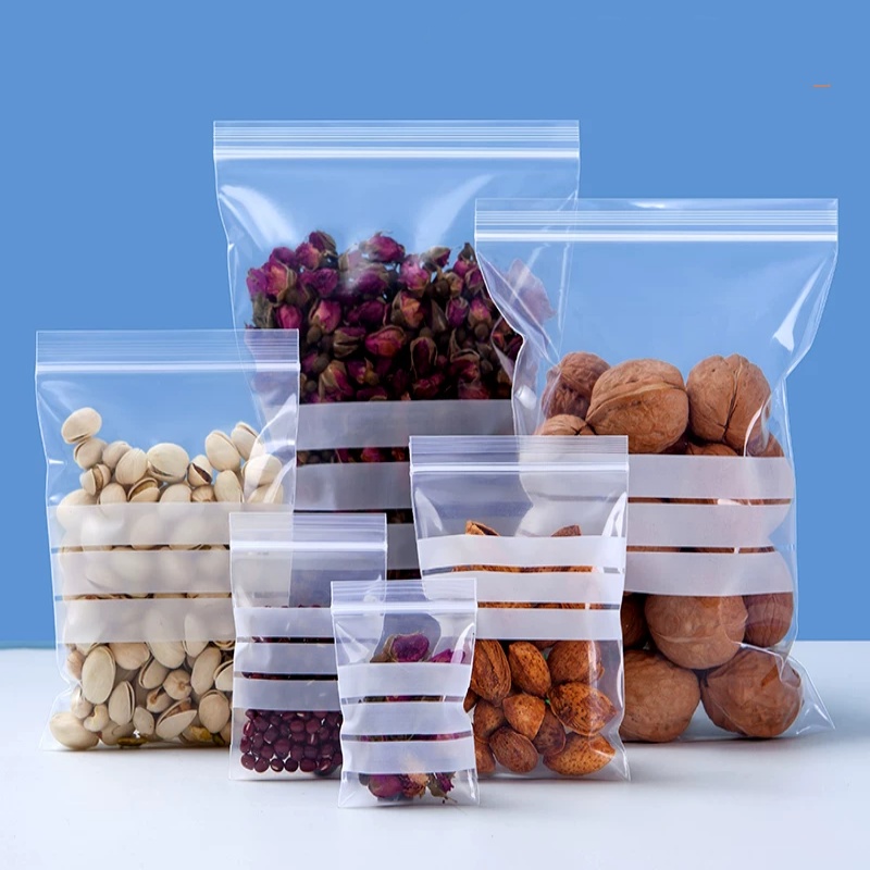 200PCS PE Clear Plastic Writin - Food Snacks For School recension och pris