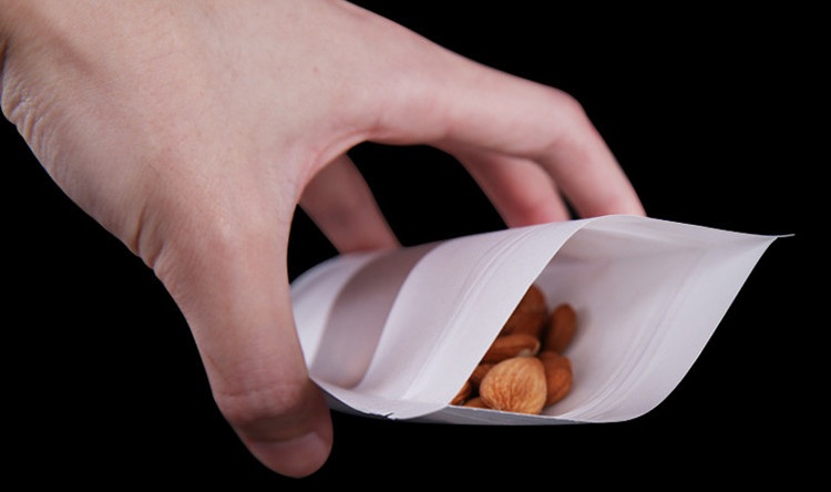 100PCS Stand-up White Paper Fr - Logo Food Snack recension och pris