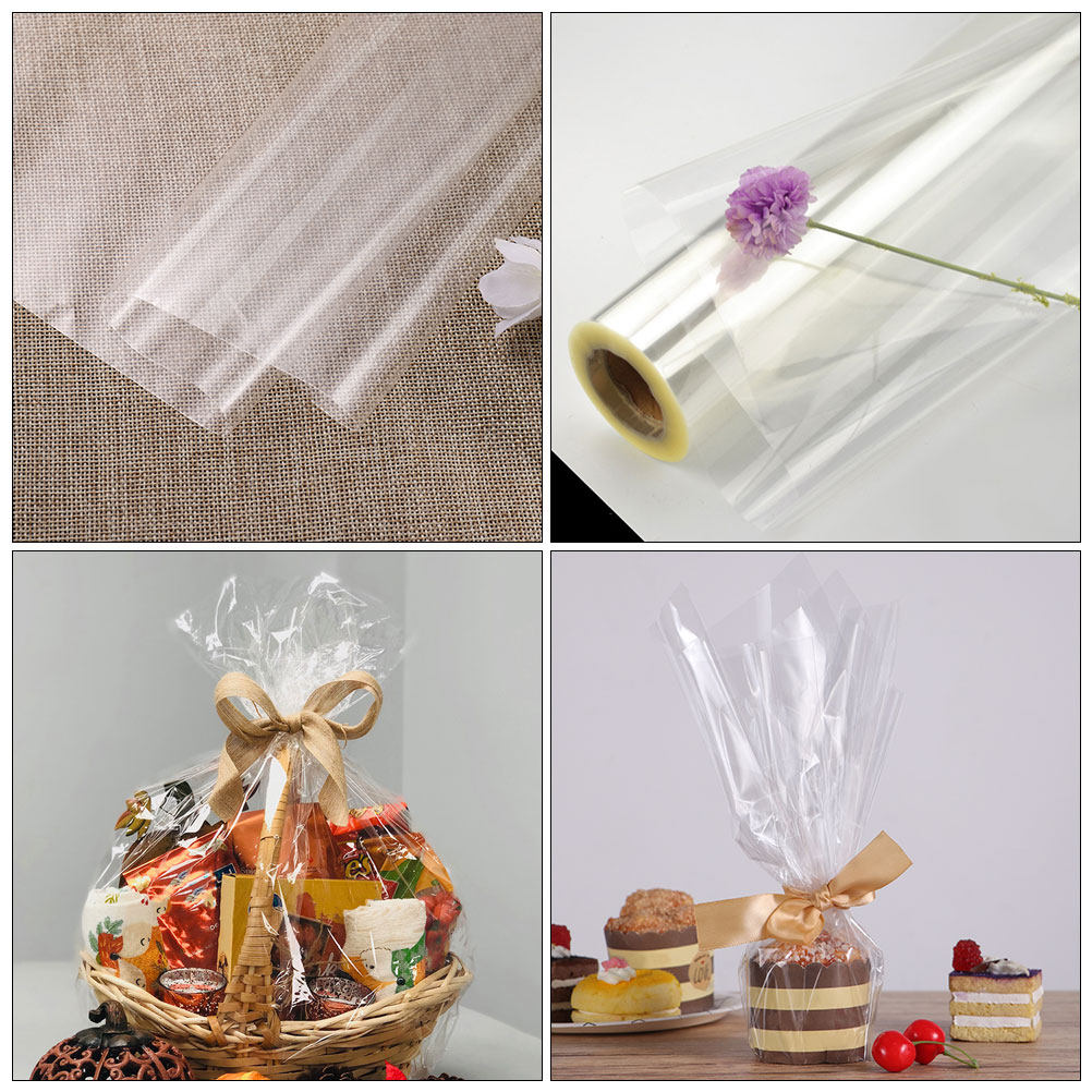 2 Rolls Transparent Flower Wra - Snacks Food Gift Baskets recension och pris