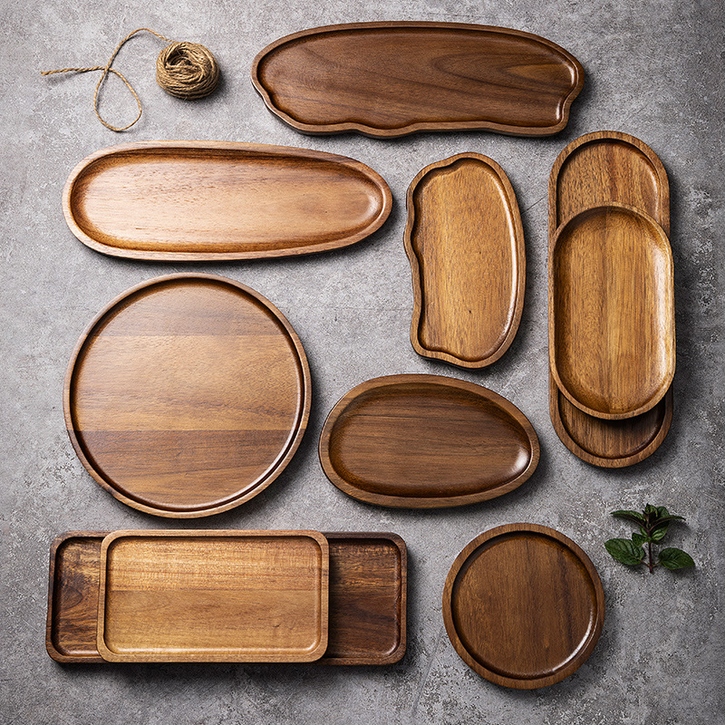 Tableware Solid Wood Food Tray - Food In Japanese Snacks recension och pris