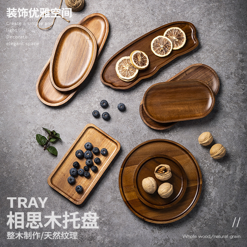 Tableware Solid Wood Food Tray - Food In Japanese Snacks recension och pris