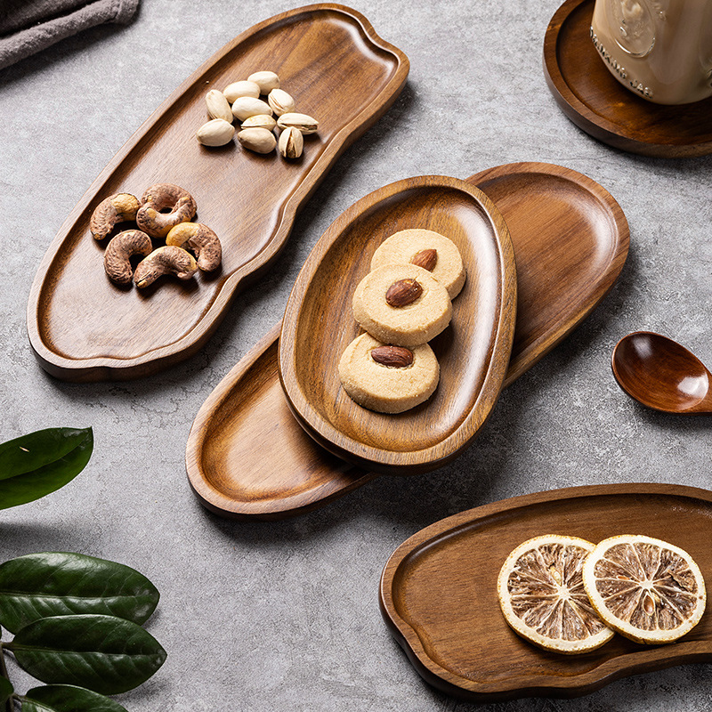Tableware Solid Wood Food Tray - Food In Japanese Snacks recension och pris