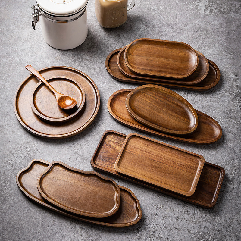 Tableware Solid Wood Food Tray - Food In Japanese Snacks recension och pris