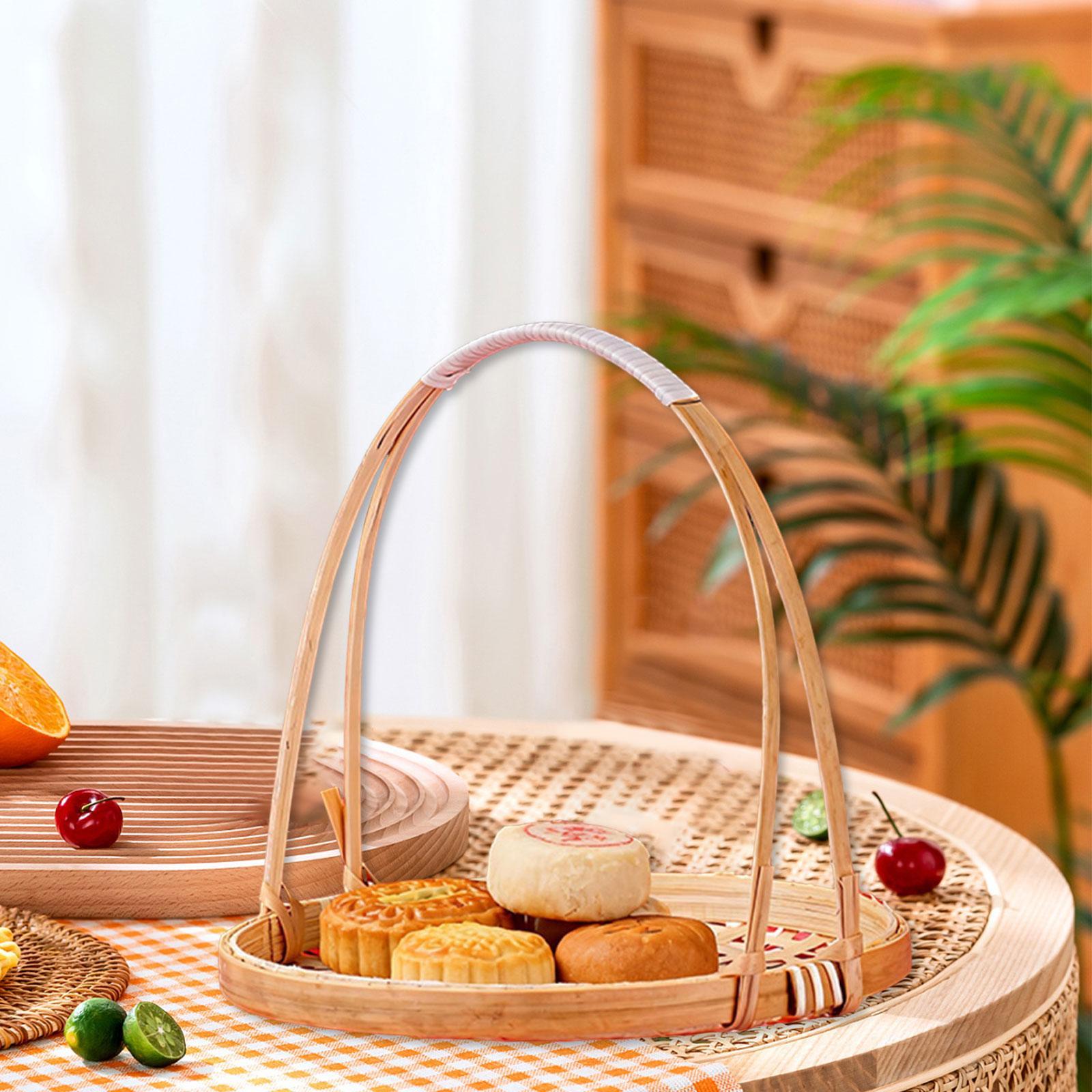 Woven Bamboo Snack Stand Food  - Snacks Food Gift Baskets recension och pris
