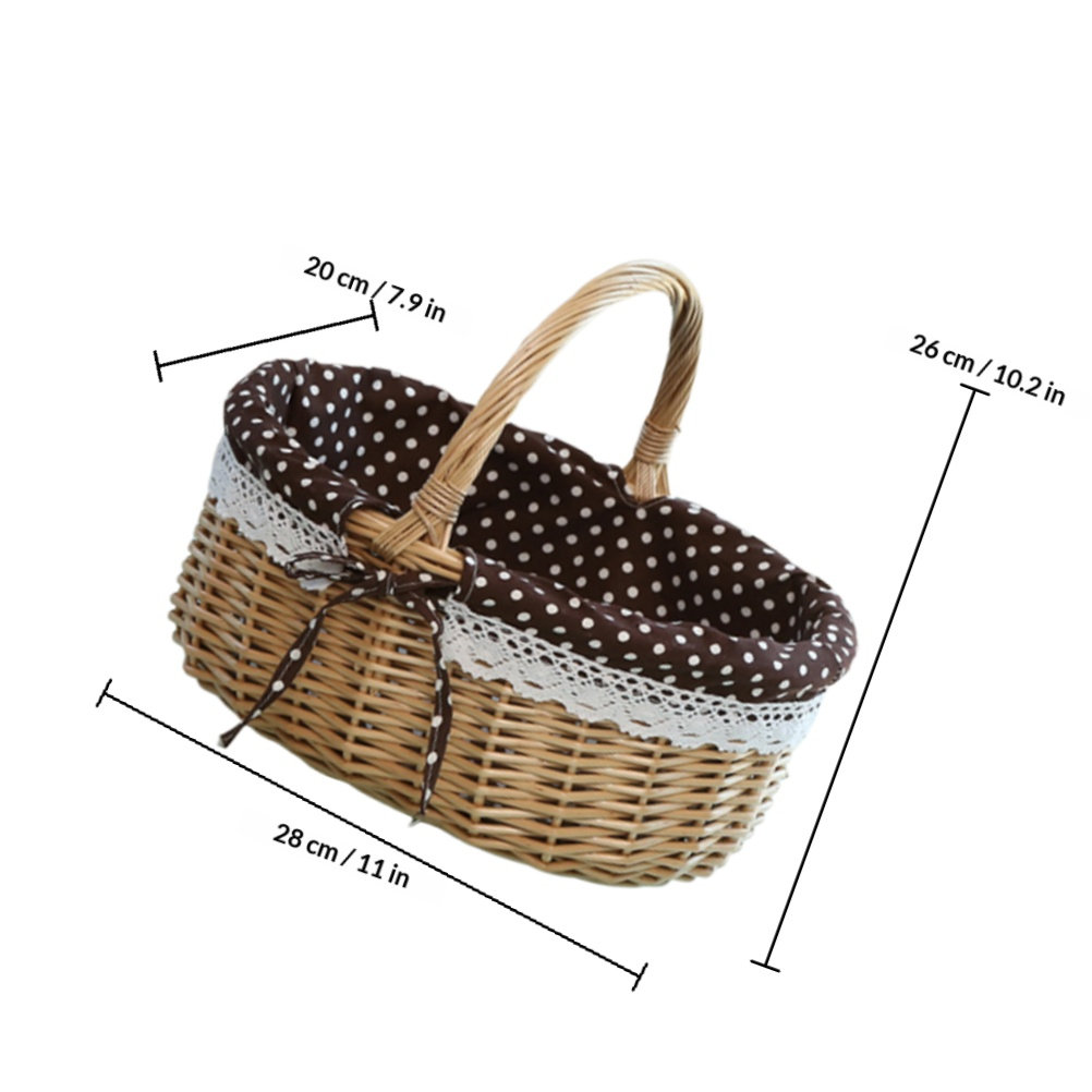 Stylish Handmade Wicker Fruit  - Snacks Food Gift Baskets recension och pris