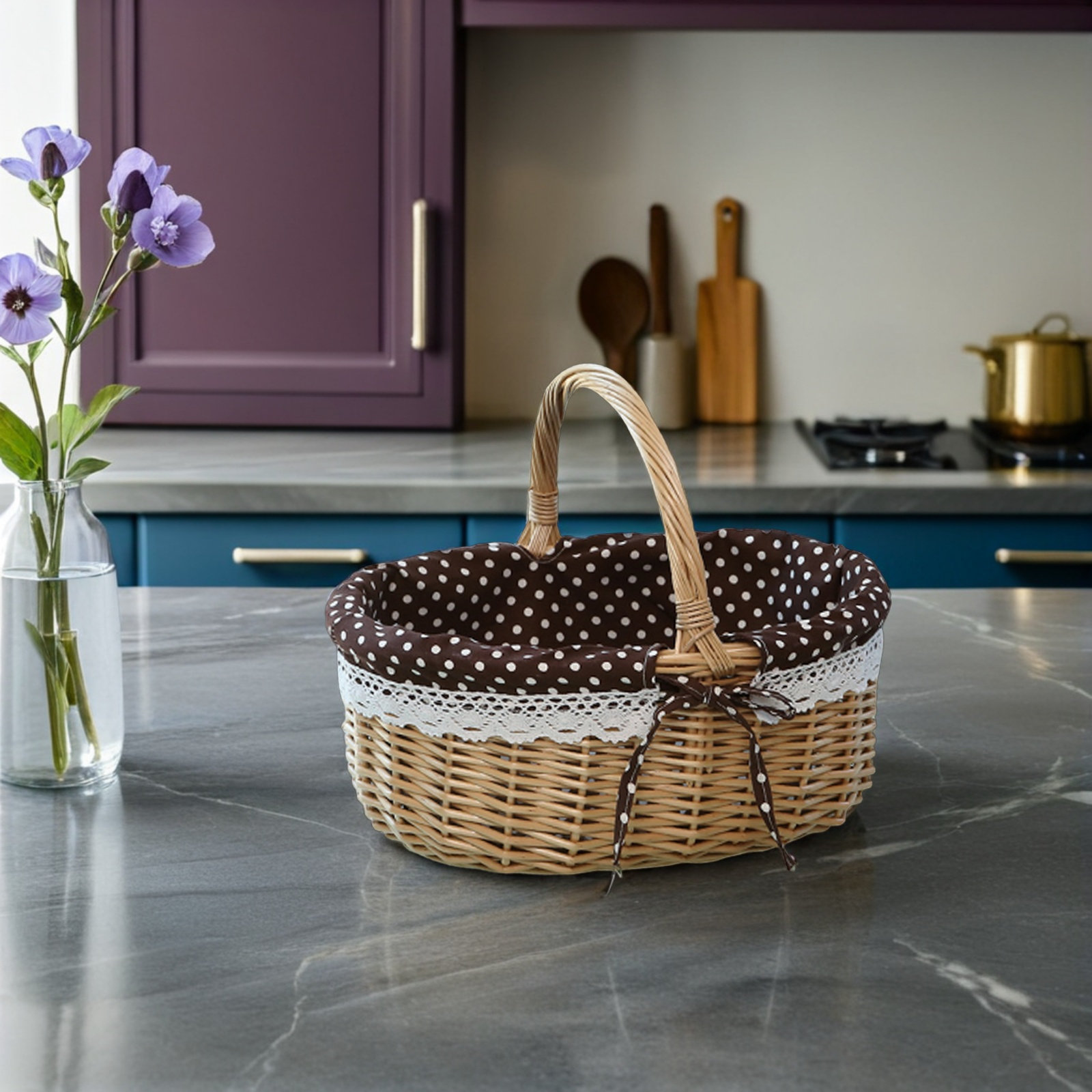 Stylish Handmade Wicker Fruit  - Snacks Food Gift Baskets recension och pris