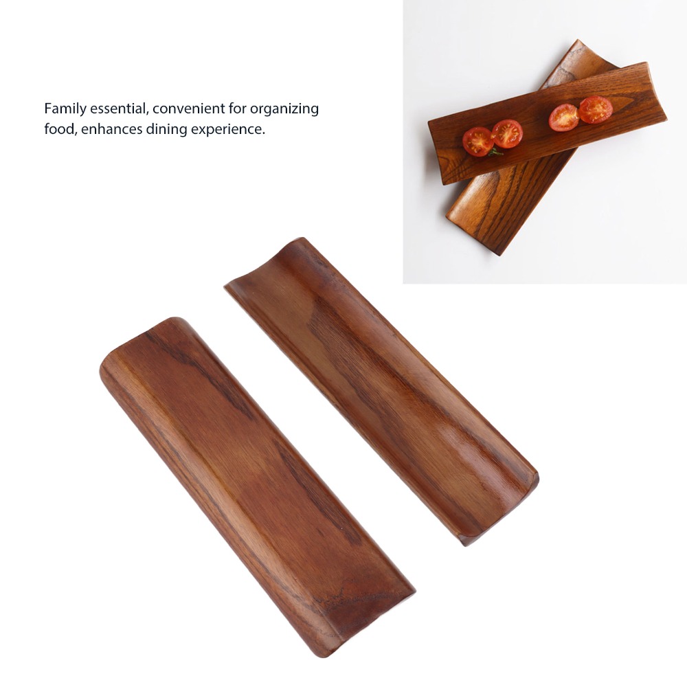 2PCS Serving Plates Wooden Sus - Food In Japanese Snacks recension och pris