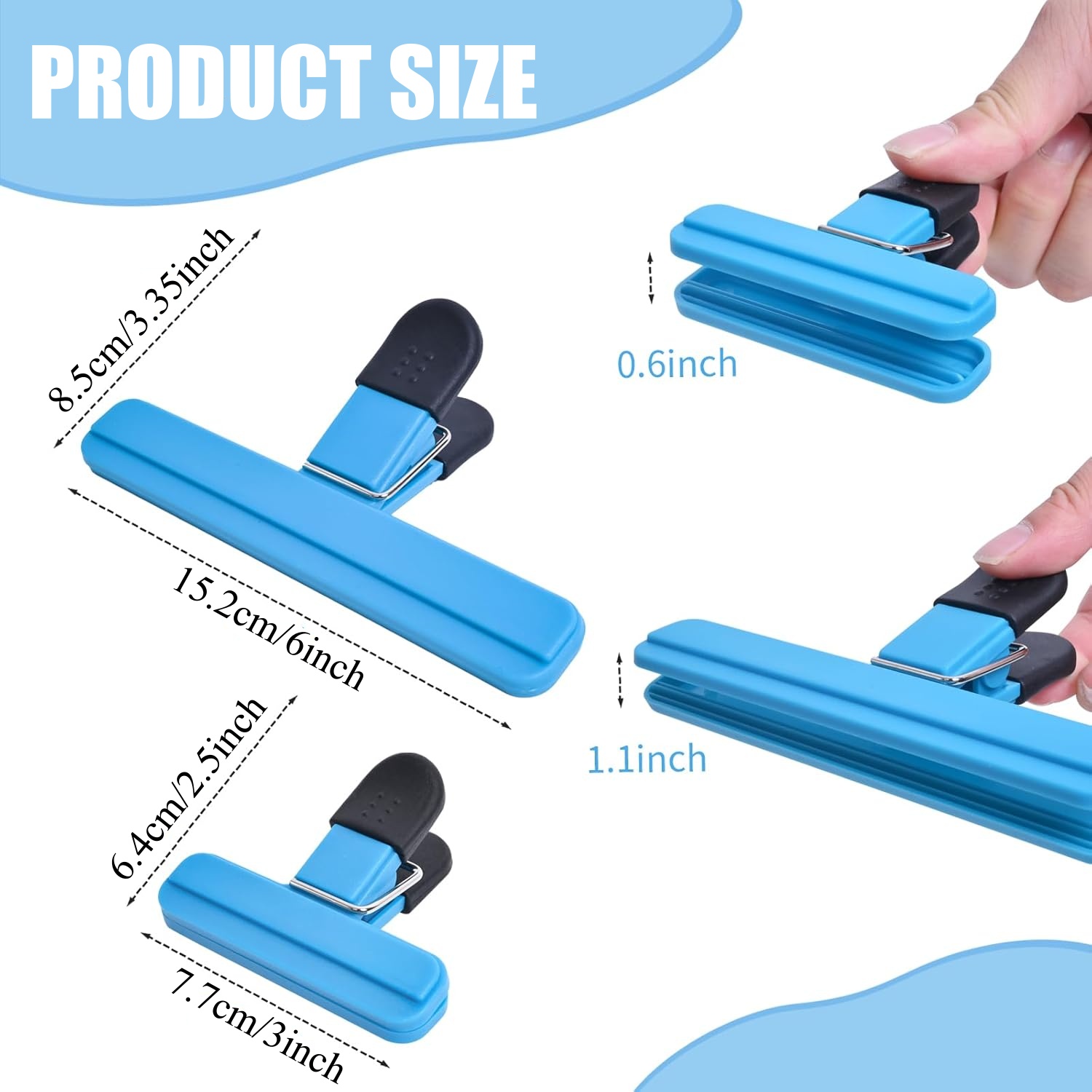 3-12PCS Multi Purpose Sealing  - Food Snacks Wholesale recension och pris