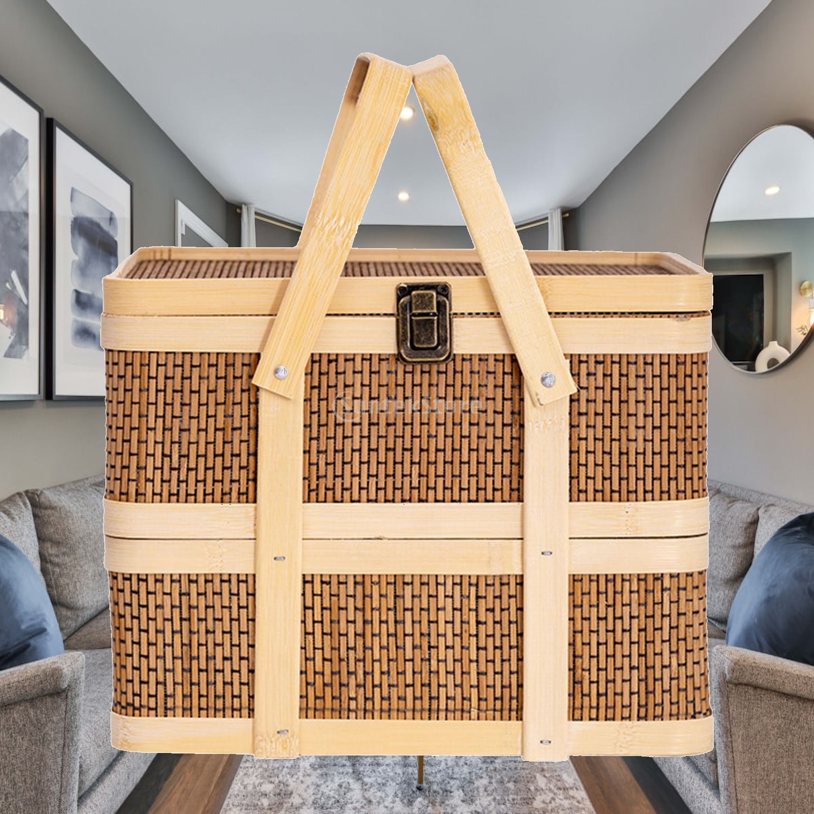 Woven Picnic Basket,Food Stora - Snacks Food Gift Baskets recension och pris