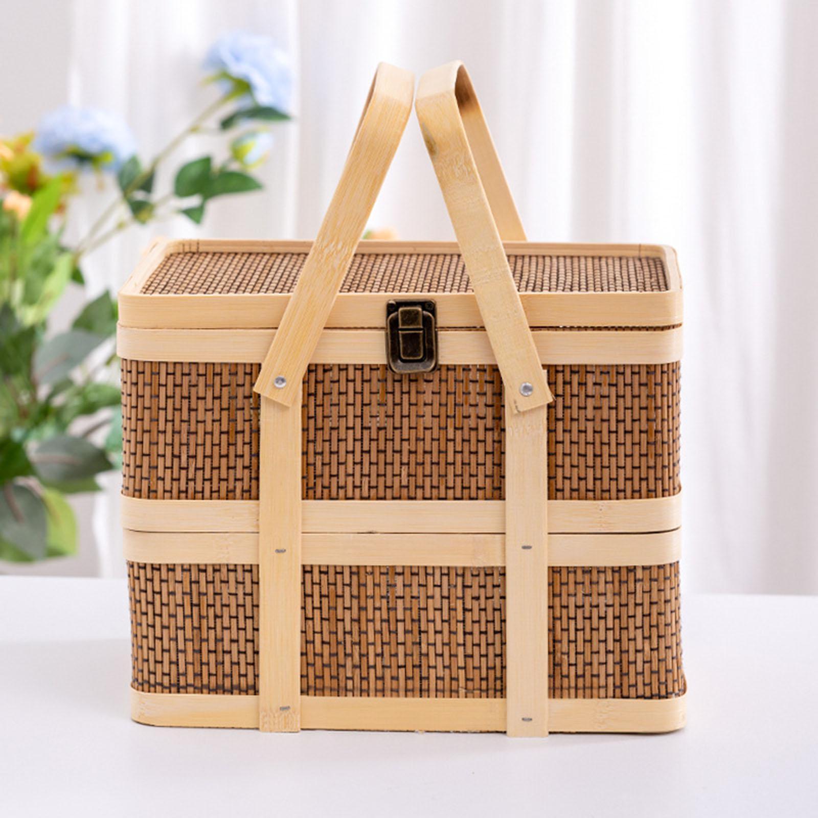 Woven Picnic Basket,Food Stora - Snacks Food Gift Baskets recension och pris