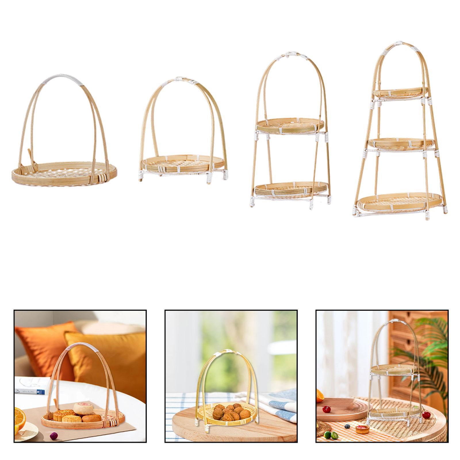Woven Basket Tray Bamboo Snack - Snacks Food Gift Baskets recension och pris