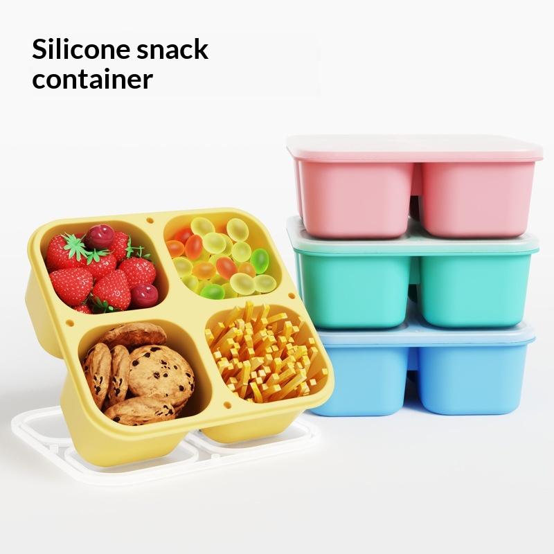 Food Grade Silicone Snack Box  - Food Snacks For School recension och pris