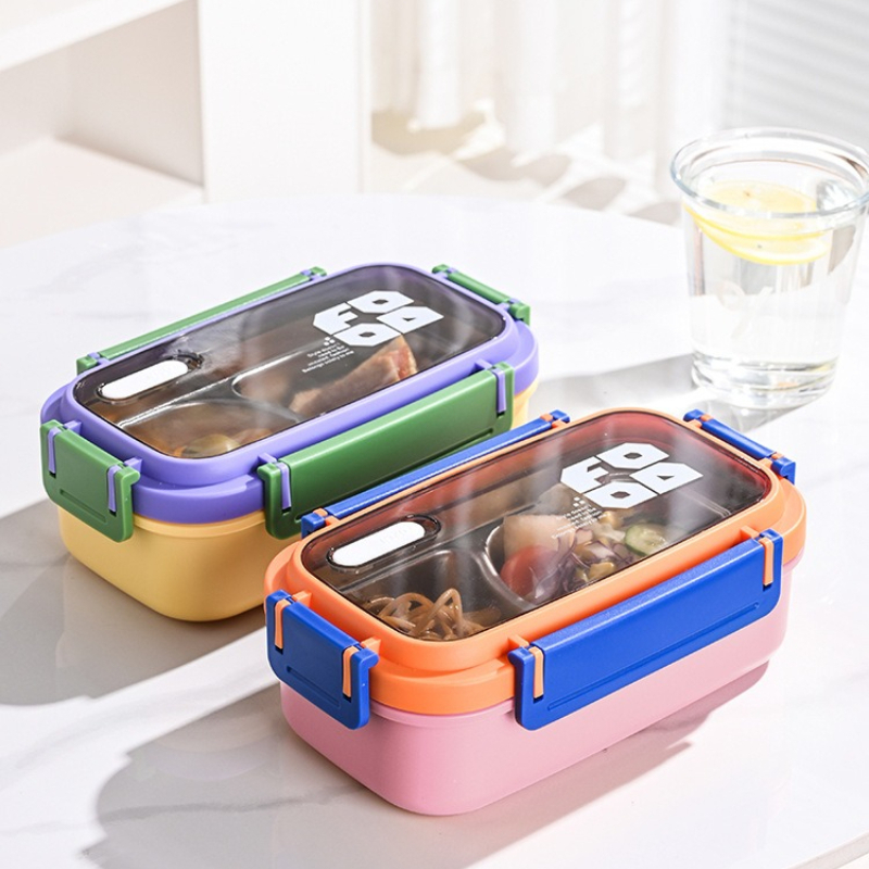 JUSTINLAU 2 Grid Bento Box Sta - Food Snacks Wholesale recension och pris
