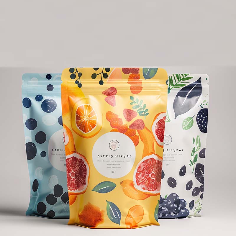 Custom Food Packaging Bags Wit - Logo Food Snack recension och pris
