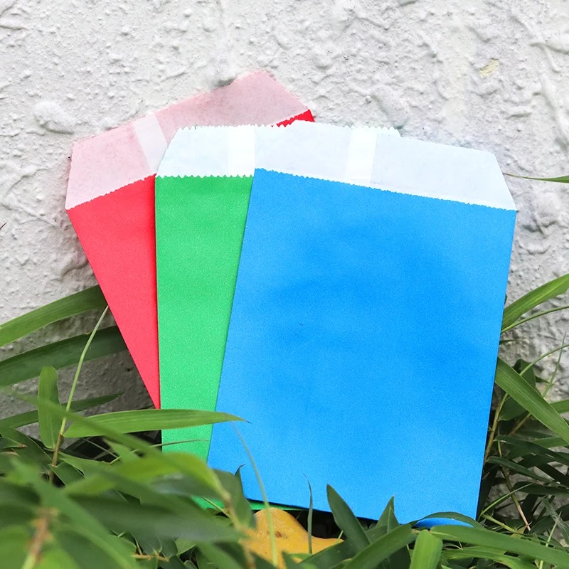 50/100pcs color Gift Kraft Pap - Food Snacks For School recension och pris