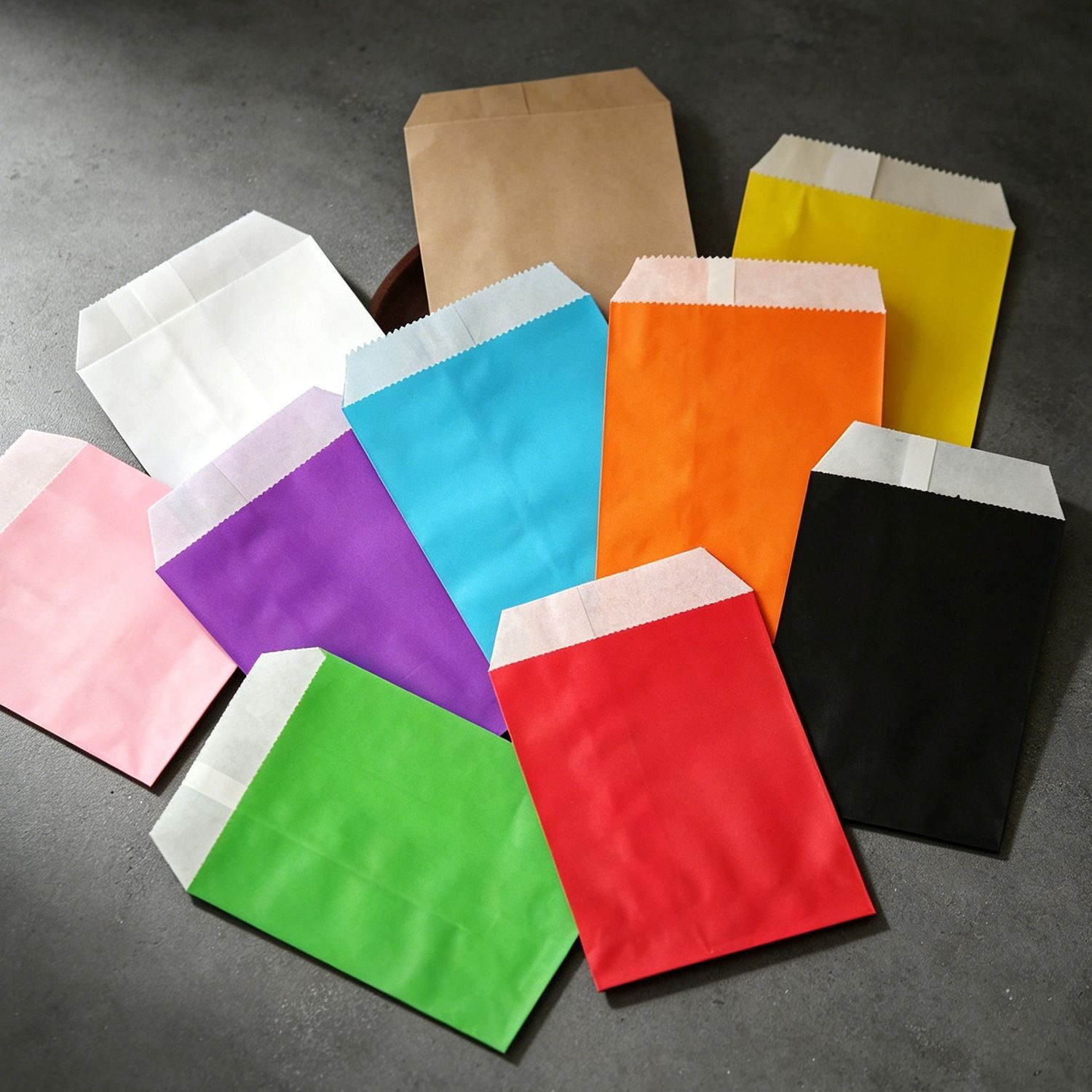 50/100pcs color Gift Kraft Pap - Food Snacks For School recension och pris
