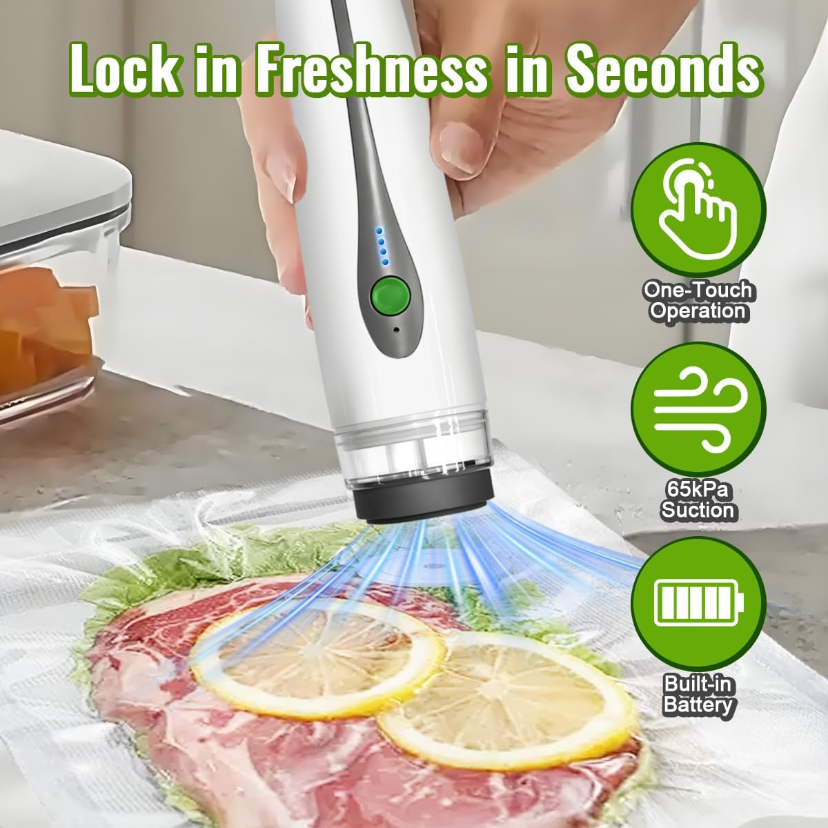 Automatic Mini Vacuum Sealer P - Food Snacks Packaging recension och pris