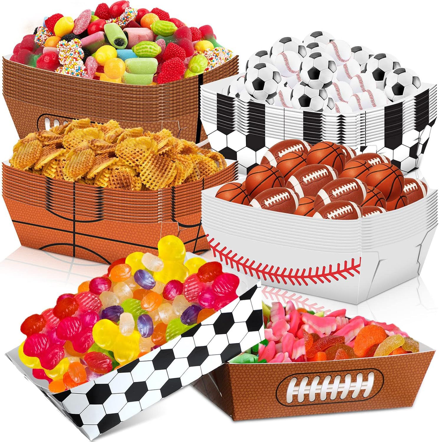 6-48pcs Sports Themed Party So - Food Snacks For Baby Shower recension och pris