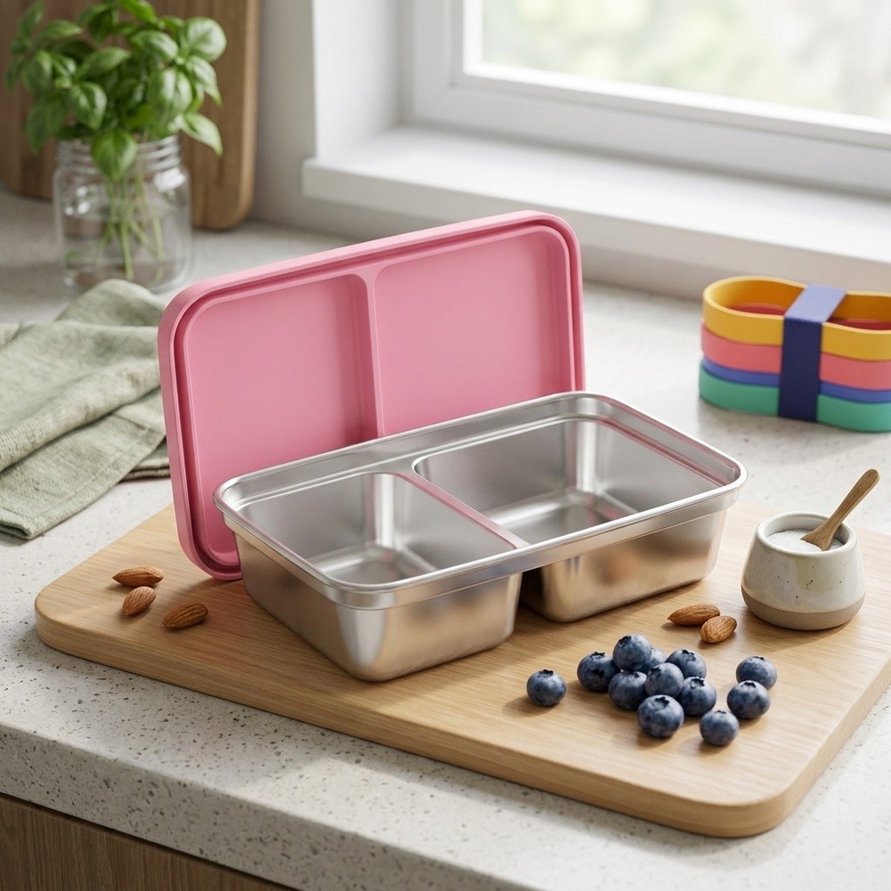 Stainless Steel Toddler Lunch  - Food Snacks For School recension och pris