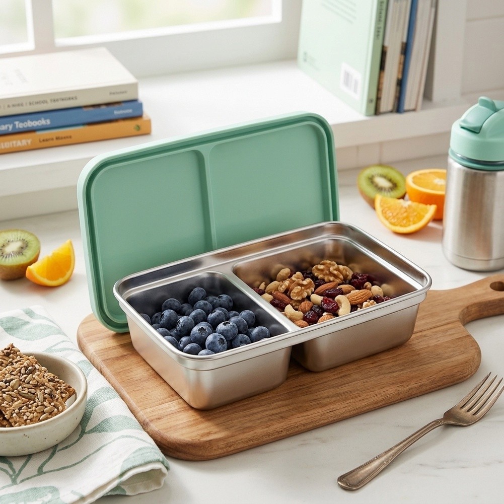 Stainless Steel Toddler Lunch  - Food Snacks For School recension och pris