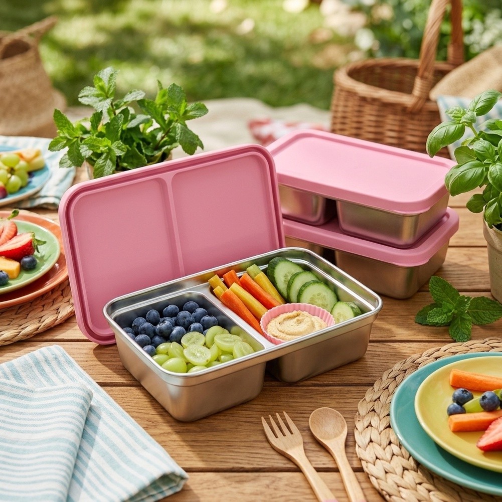 Stainless Steel Toddler Lunch  - Food Snacks For School recension och pris