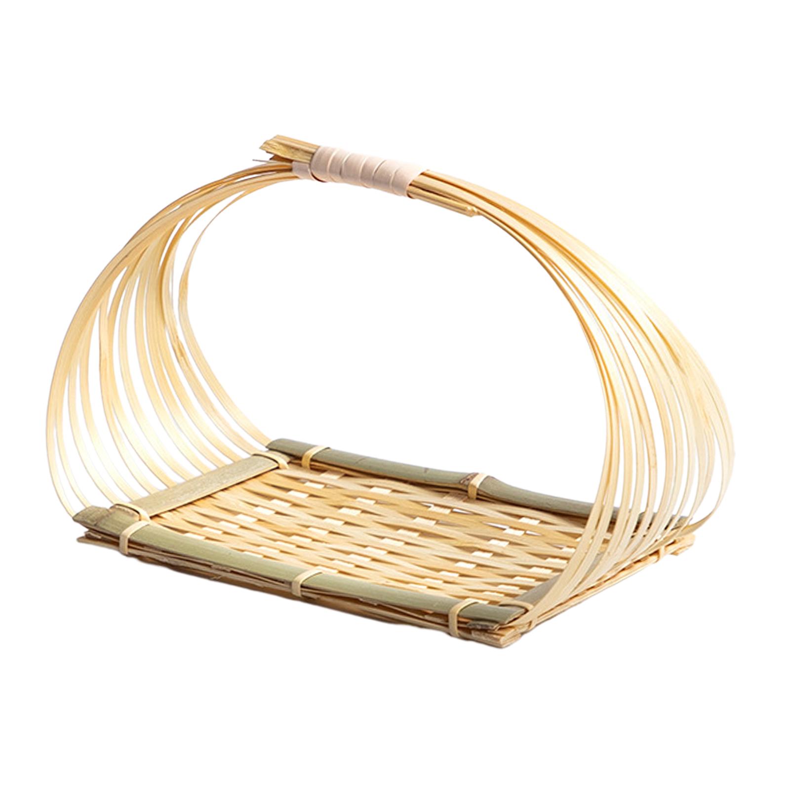 Picnic Woven Basket Bamboo Foo - Snacks Food Gift Baskets recension och pris