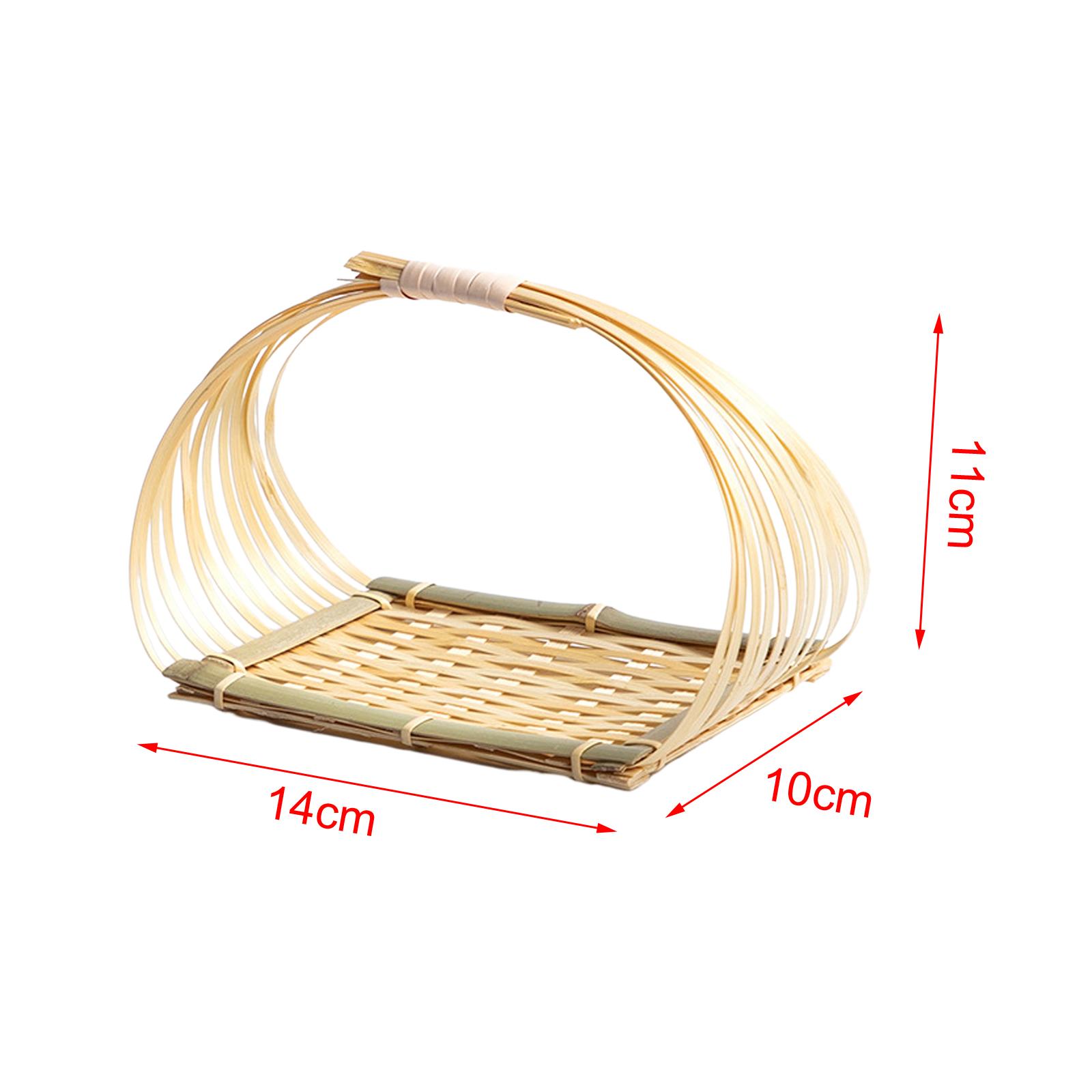 Picnic Woven Basket Bamboo Foo - Snacks Food Gift Baskets recension och pris