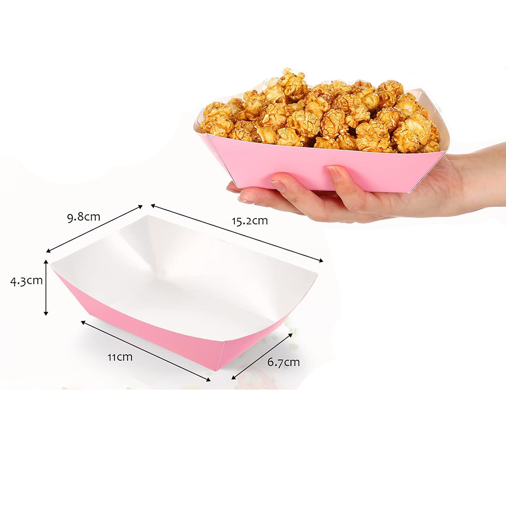 6-30pcs Solid Color Paper Boat - Food Snacks For Baby Shower recension och pris