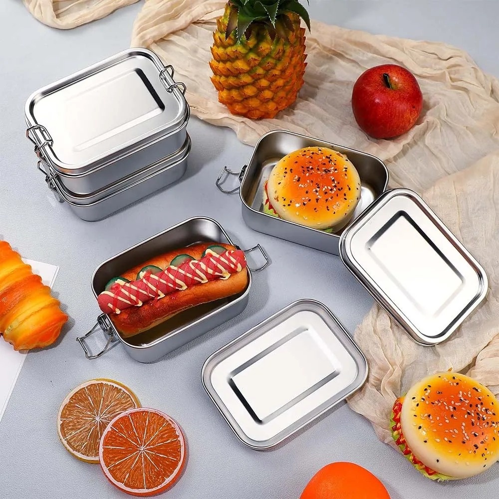 Stainless Steel Bento Box Meta - Food Snacks For School recension och pris
